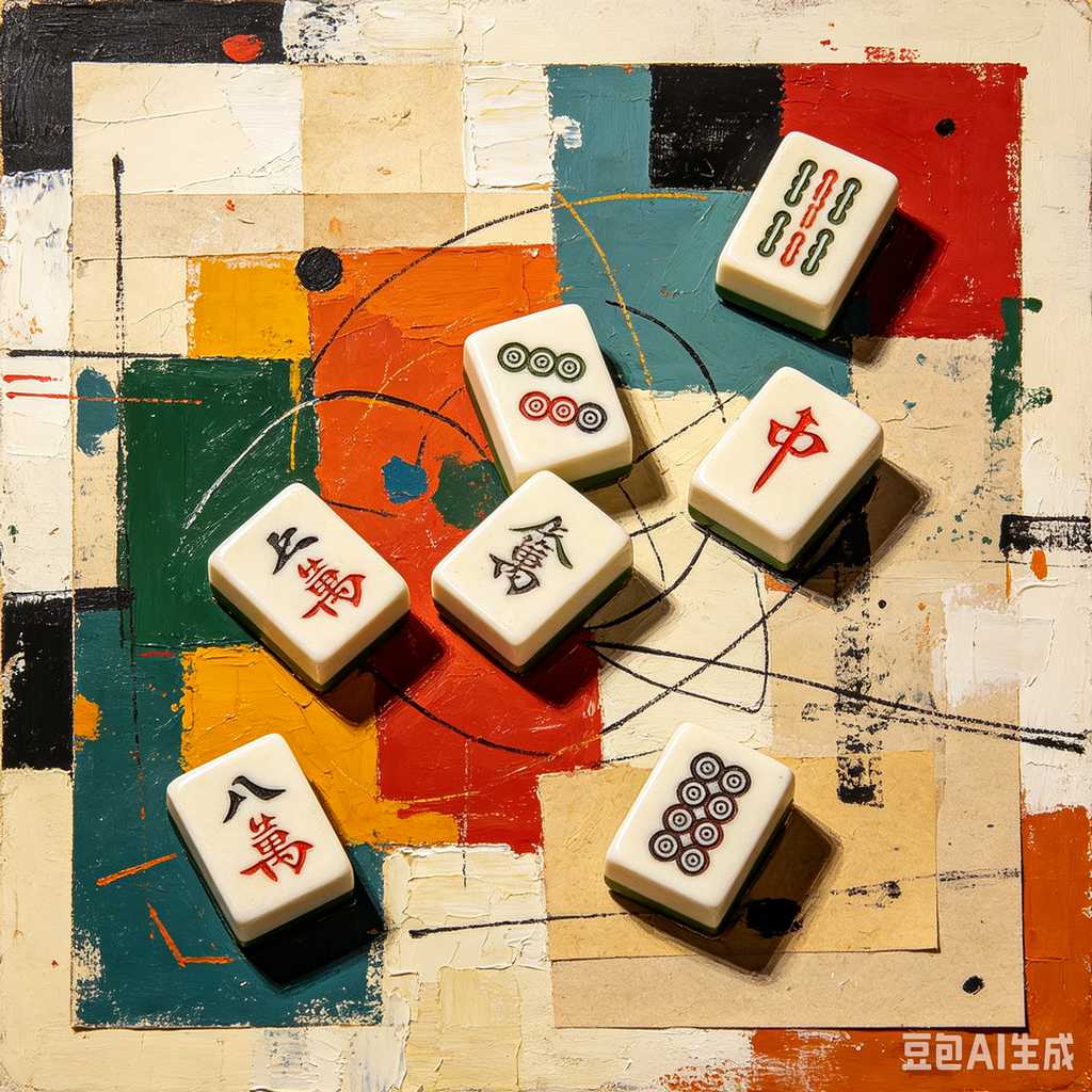 trendy color mahjong set